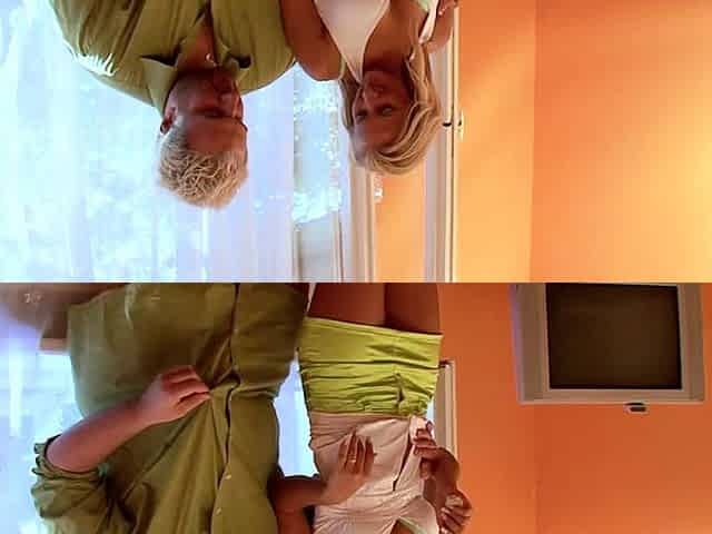 Blonde With Natural Big Boobs Loves Putting A Toy In Her