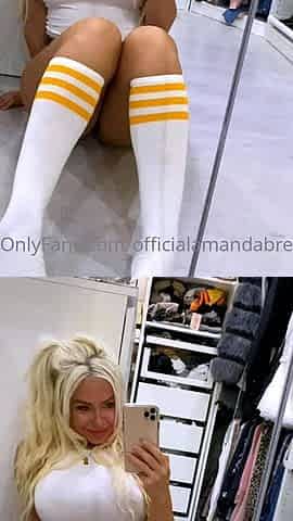 Blonde Babe With Glasses Blowjob