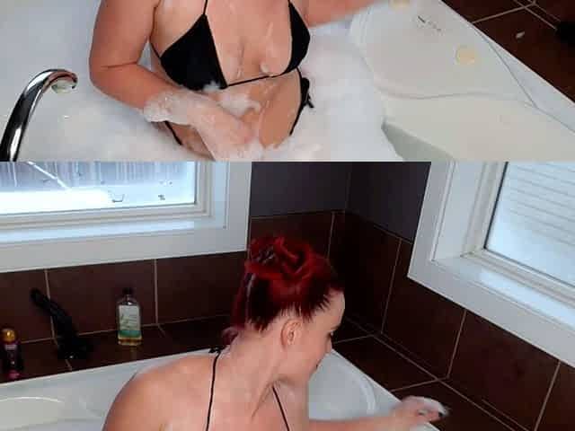 Busty brunette bitch with big boobs