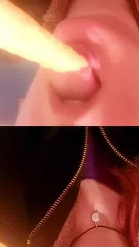 Kinky Girl Sucks Potatoes