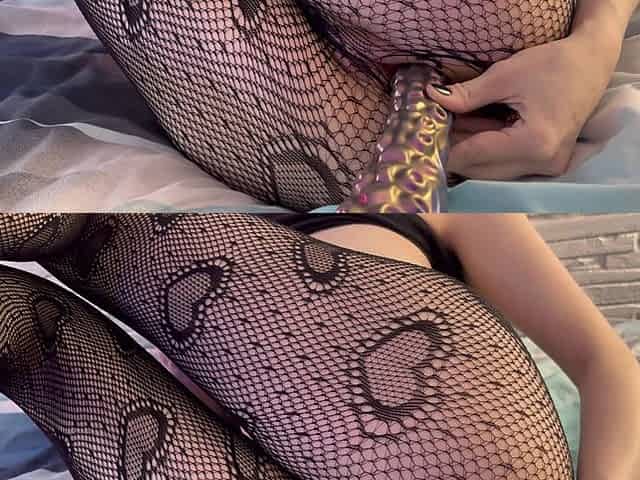 Deep Anal Fucking with a Huge Dildo