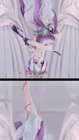 [mmd] Weak Sound Sent Bright Moon Purple Ancient Style Hanfu Big Tits Exposed Small Pussy White Tiger