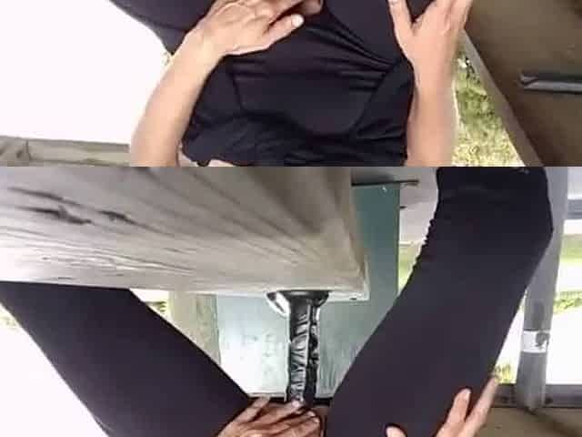 56yo Masturbating in Public Park with Sex Toy
