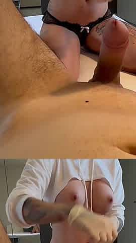 POV Cock and Prostate Massage in Meficsl Gloves