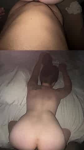 POV back shots for this nice-looking large ass brunette hair