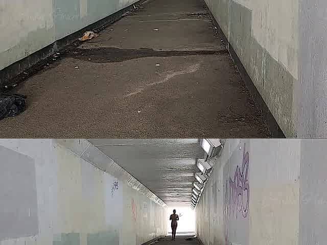 A Stud CAUGHT me Walking IN NATURE'S GARB in a PUBLIC Tunnel