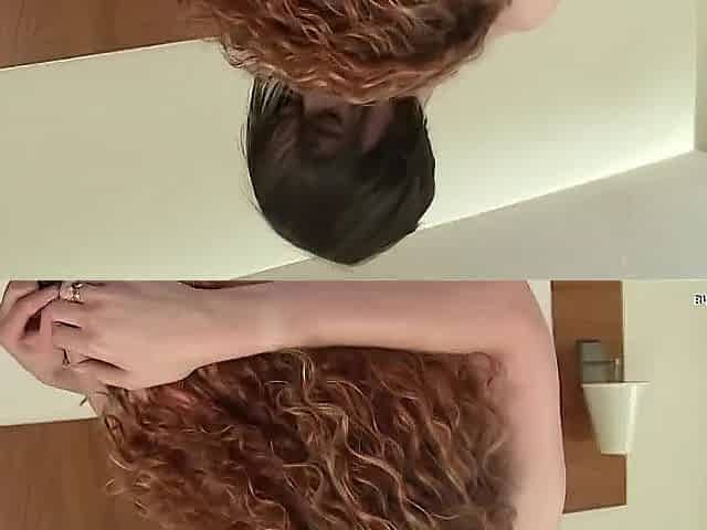 Redhead and Brunette hair Housewives Lick Every Other Out