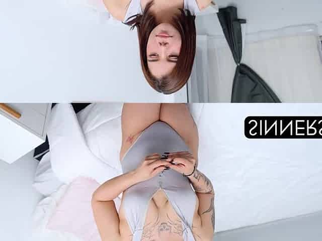 Stepdaughter asks for dad's penis to be pampered.