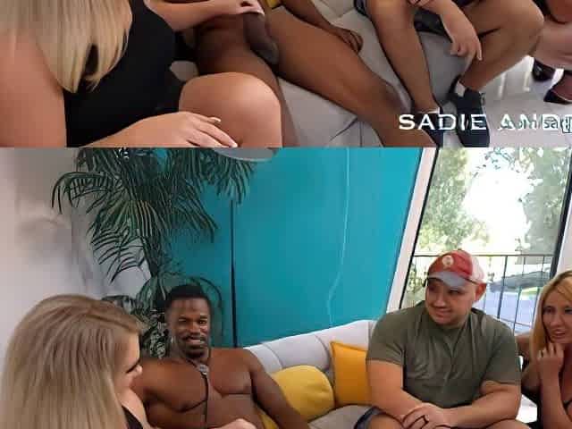 Blonde Hotwife Mrs. Sadie Andrew's Game Changing BBC Cuckolding Session