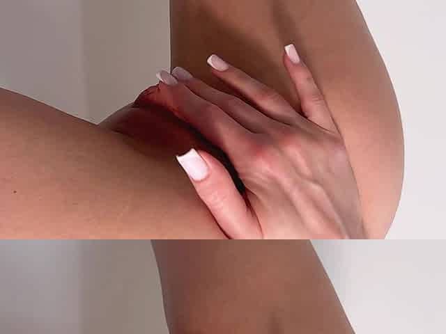 Perfect Pink Pussy From Behind! Long Labia Pussy Play