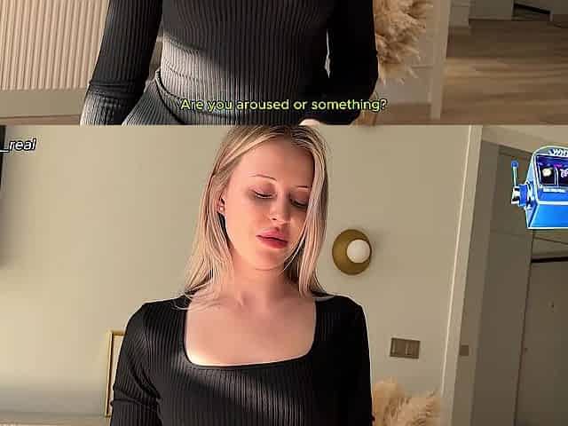 A Stepmom in a Constricted Suit Noticed My Vertical Dick During Cleaning and Offered...