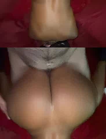 Mrs Kensington Throws Back her Large Ebony Butt on My Biggest Knob