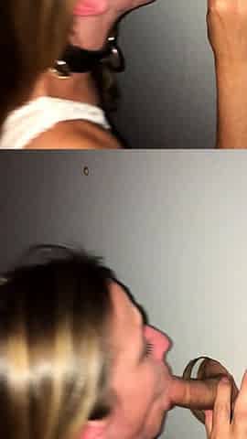 Glory hole blowjob amateur passionate bj