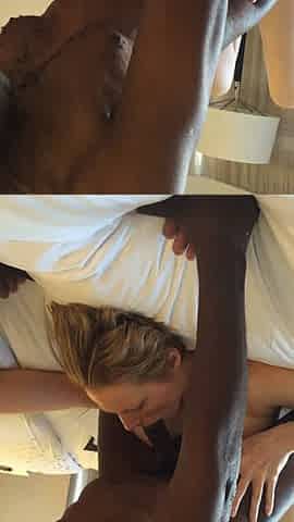 Wife sucking long time friend of husband