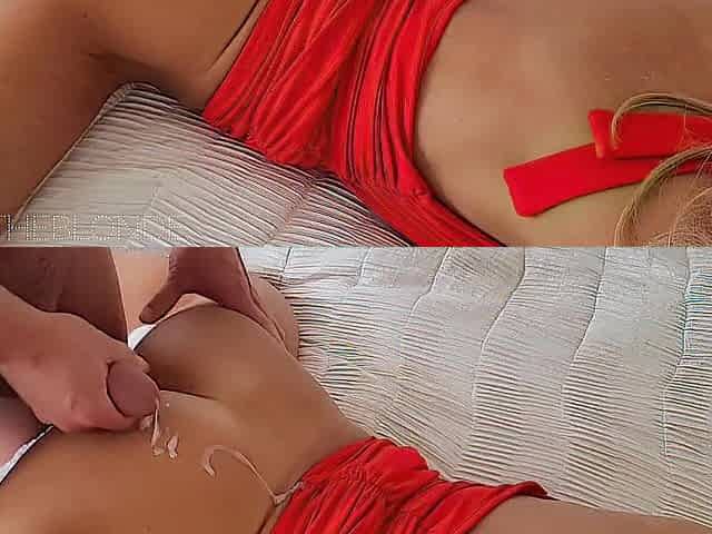 WhosTheBlonde CREAMY snatch creampie and SPUNK FLOW compilation