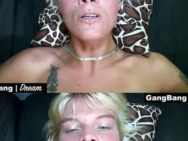 Naughty Stacy Has Her First Creampie-gangbang - German Blonde Gets Many Cocks