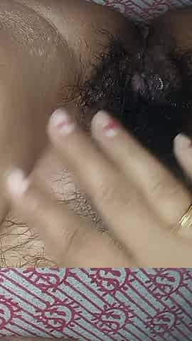 Indian Sexy Wife Wearing Black Bra and Cum in Mouth