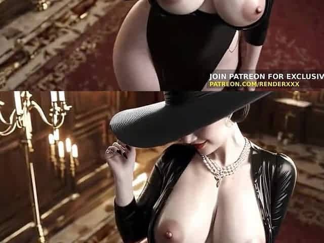 CG Animation : Lady Dimitrescu Oral-sex