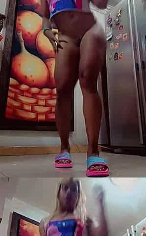 Sexy Barby Girl Hot in the Kitchen Show U My Nude Body Sexy Dadd