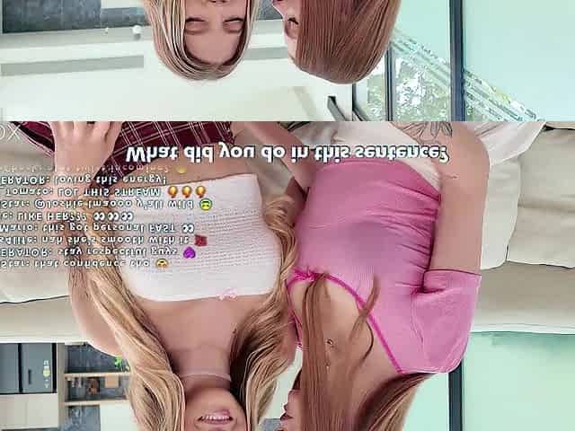 Virgin Lesbos Kiss for Tips - Live Stream Tasks Get 'em Trickling
