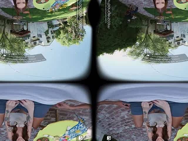 VR Bangers: Hawt Ginger Hotty Rides A Rod Outdoors In Italian Cafe - VR Porn