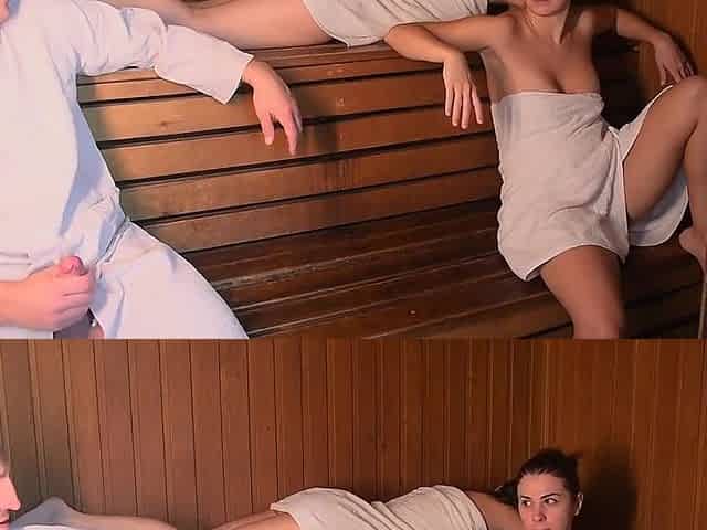 Heibe Brunette In Der Sauna Abgefickt