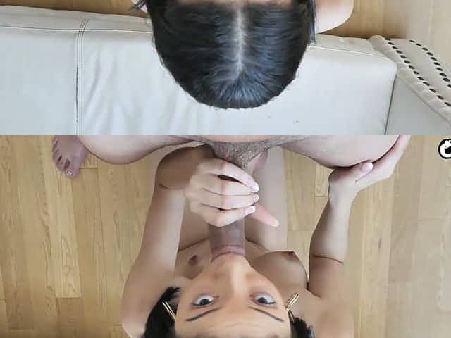 Dude can't stop banging creampied pussy of slender chick Scarlett Bloom