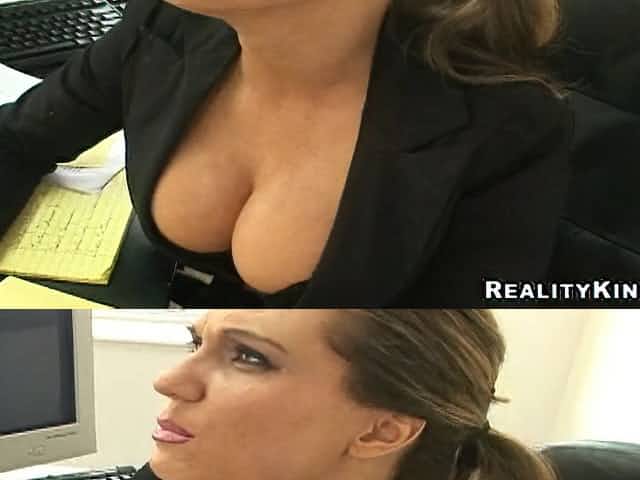 Busty secretary is the office slut