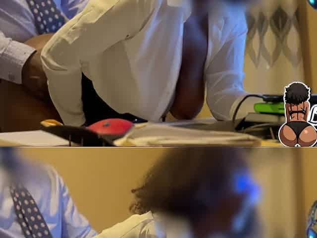 Large booty black bangs her supervisor everyday at work
