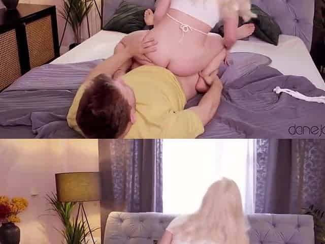 Ellie Thick, Dane Jones And Ellie Shou - Huge Cock Stretches Thick Blonde