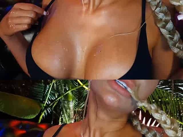 Horny mega-bitch Monika Fox in ebony bodysuit screws herself in all holes with hefty faux-cocks - the hottest XXX porn!