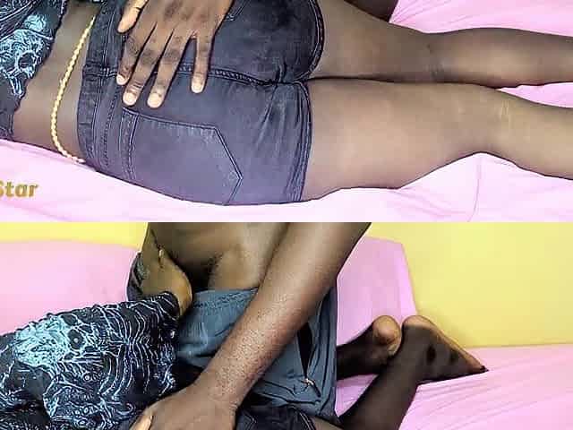 A breathtaking youthful Afro woman puts on a fucking-rubber and receives a surprise: a jo-bag filled with semen.