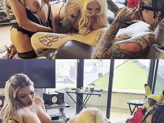 Sabrina Sabrok & Chamel Deepthroat Threesome Fuck