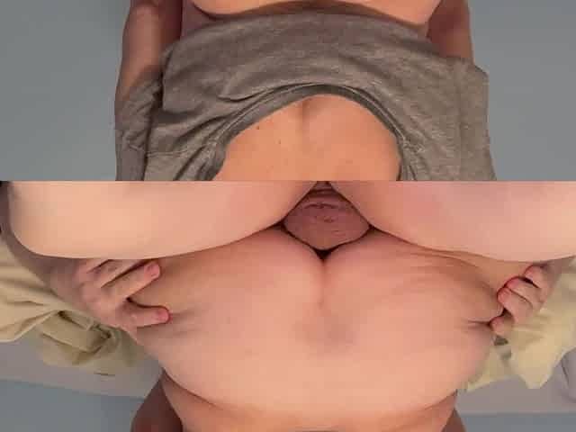 Using All My Holes to Make Him Cum and He Finally Does in My Asshole and a Lot of Cum Runs Out!