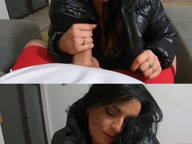I Can Hardly Wait to Kiss with My Impotent Husband After I Suck the Dick and I Am Full of Cum