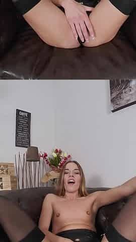 Eveline in Hot Lingerie Toying Herself