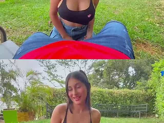 Jenifer play, real public squirt! Horny tart splooging orgasm.