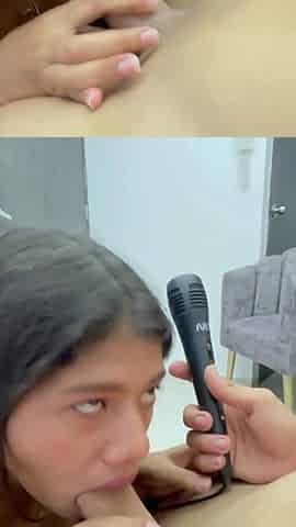 Shy Indian Likes to Be Fucked by Her Narrow Anus and to Be Filled with a Lot of Milk.