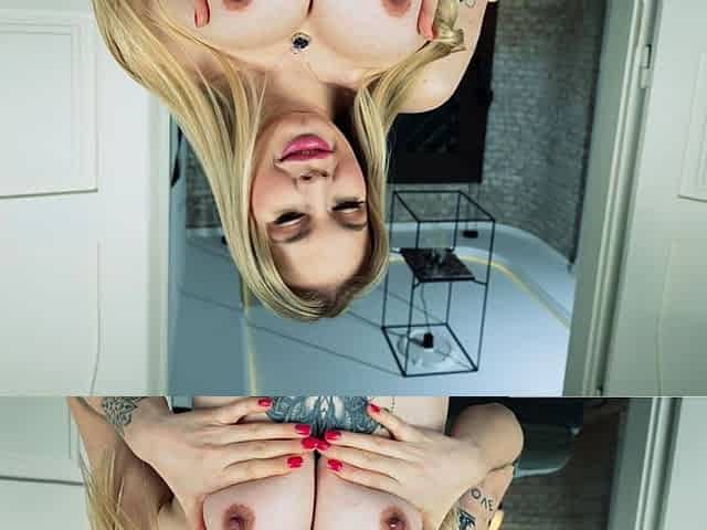 JOI Boob Tease With Tattooed Blonde Babe Mimi Cica