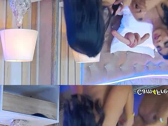 Babe Sucks Her Dildo and Masturbates in Front of the Mirror