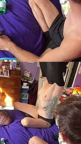 Did You Cum in Me?! My Roommate's Boyfriend Is Fucking Me Hard and Watching at Her!
