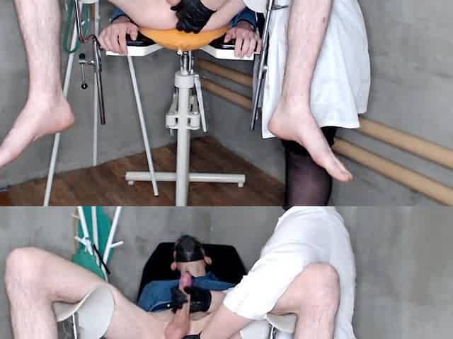 Nurse and prostate massage session