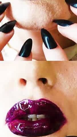 Wet Lipstick Kisses