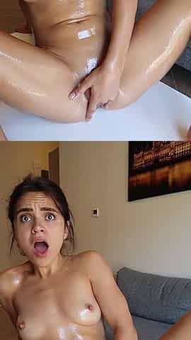 Oiled up and Over the Edge Intense Solo Pussy Orgasm Explosion