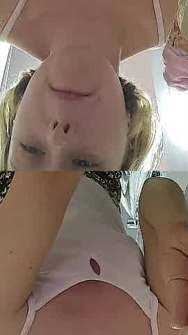 Hawt blonde cutie's snatch loves eat icecream