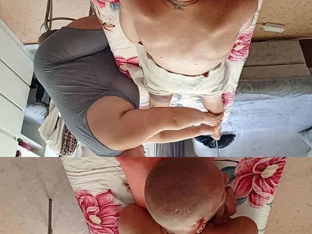 Stepmother Does a Body Massage and Jerks off My Oily Cock
