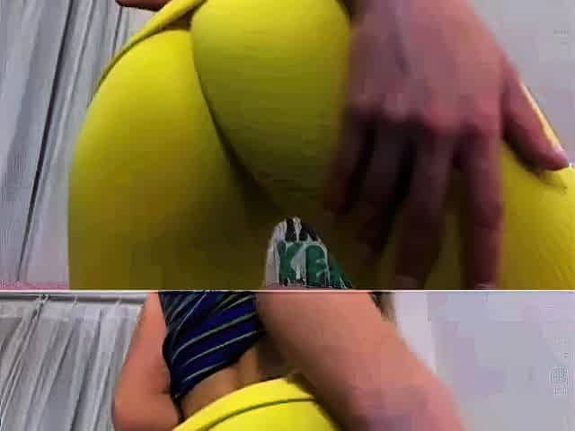 Hot Spanish Blonde Cameltoe Close-Up - Part 2