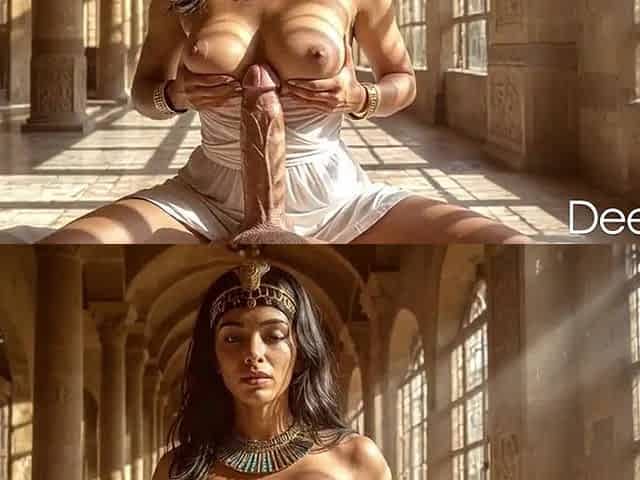 I made my thrall suck my weenie, and that babe obeyed, swallowing each drop of my cum[AI]