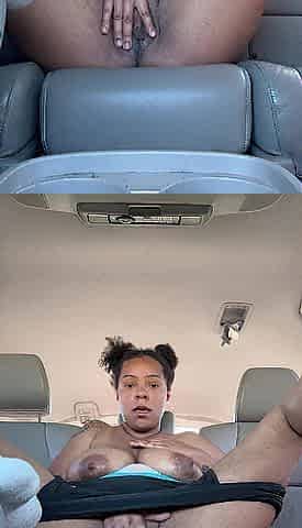 BLACK mother I'd like to fuck CUMS IN PARKING LOT
