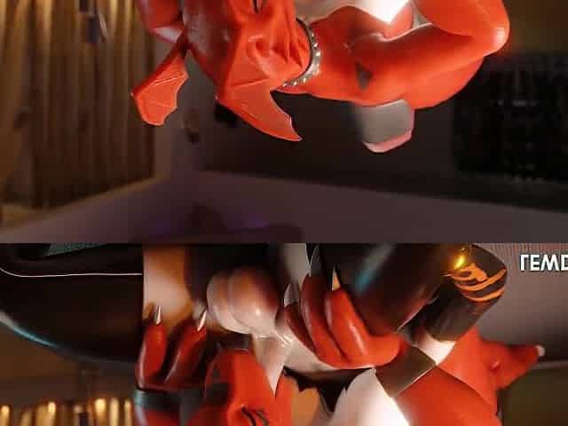 Guilmon Oral-sex 69 Fur Animation
